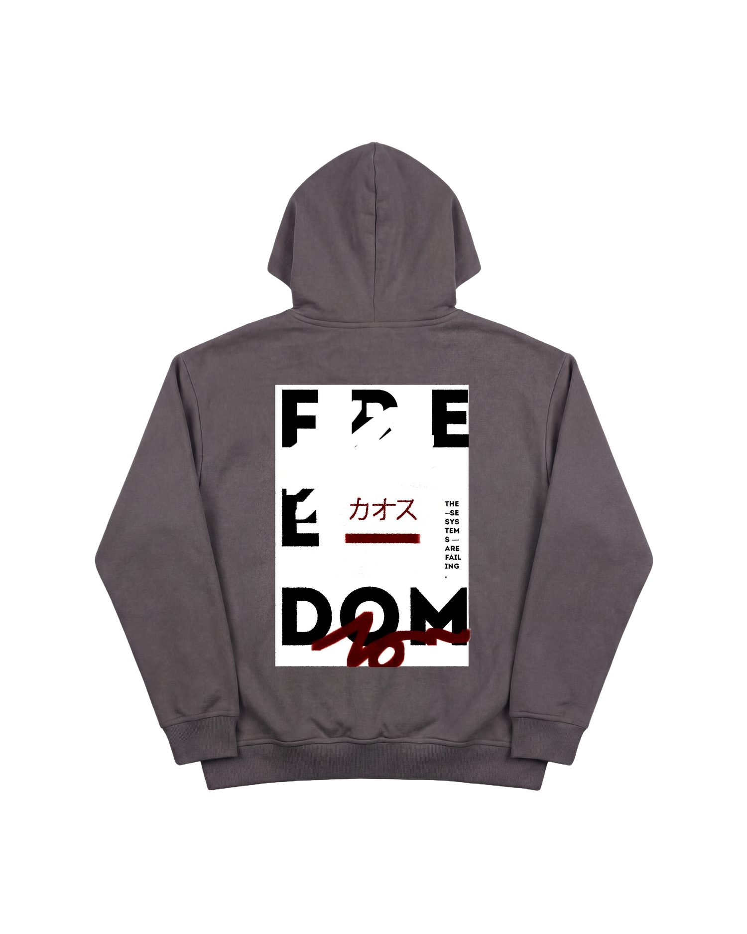 Free Dom Hoodie 410 Gris Oscuro Cubica