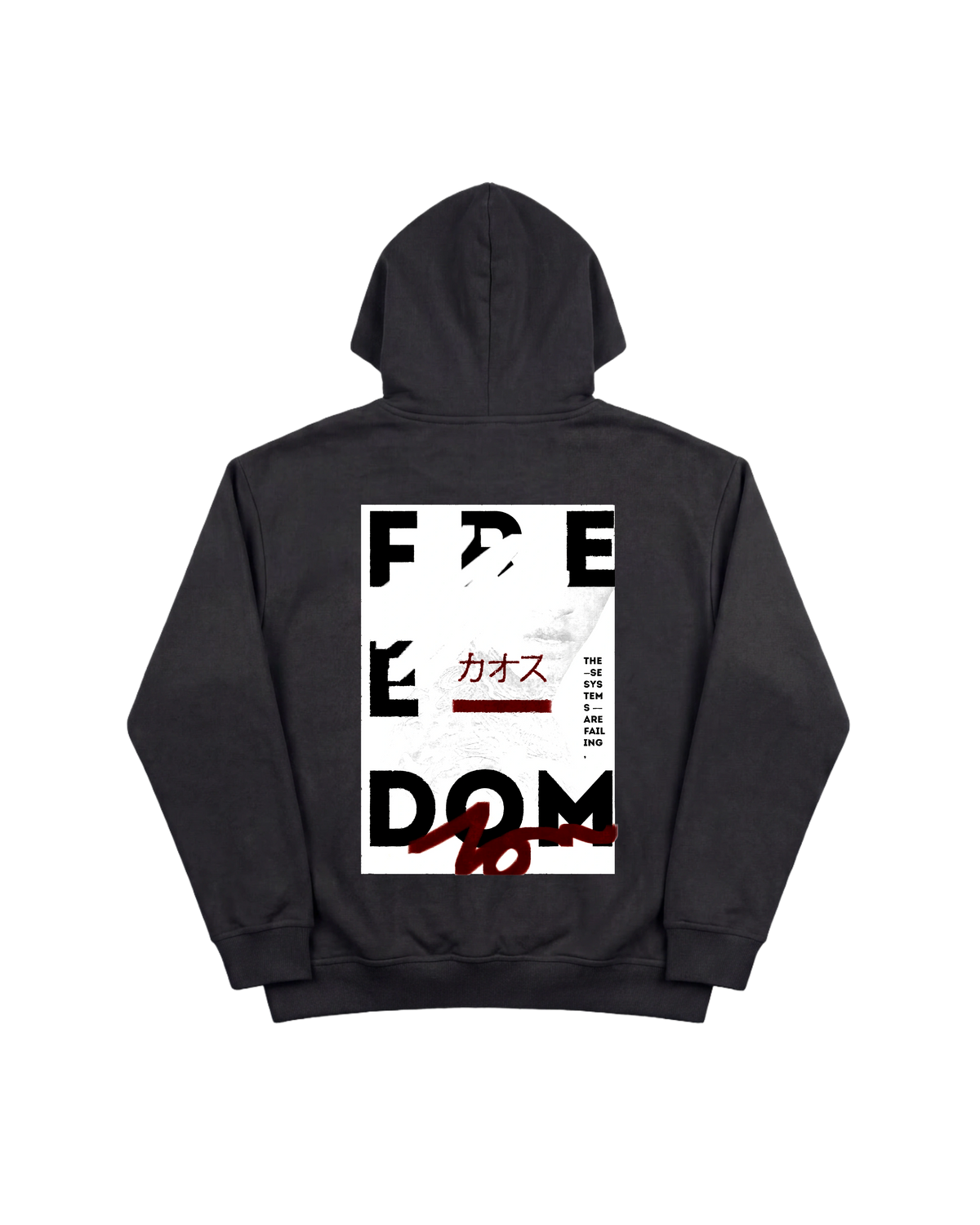 Free Dom Hoodie 410 Negro Cubica