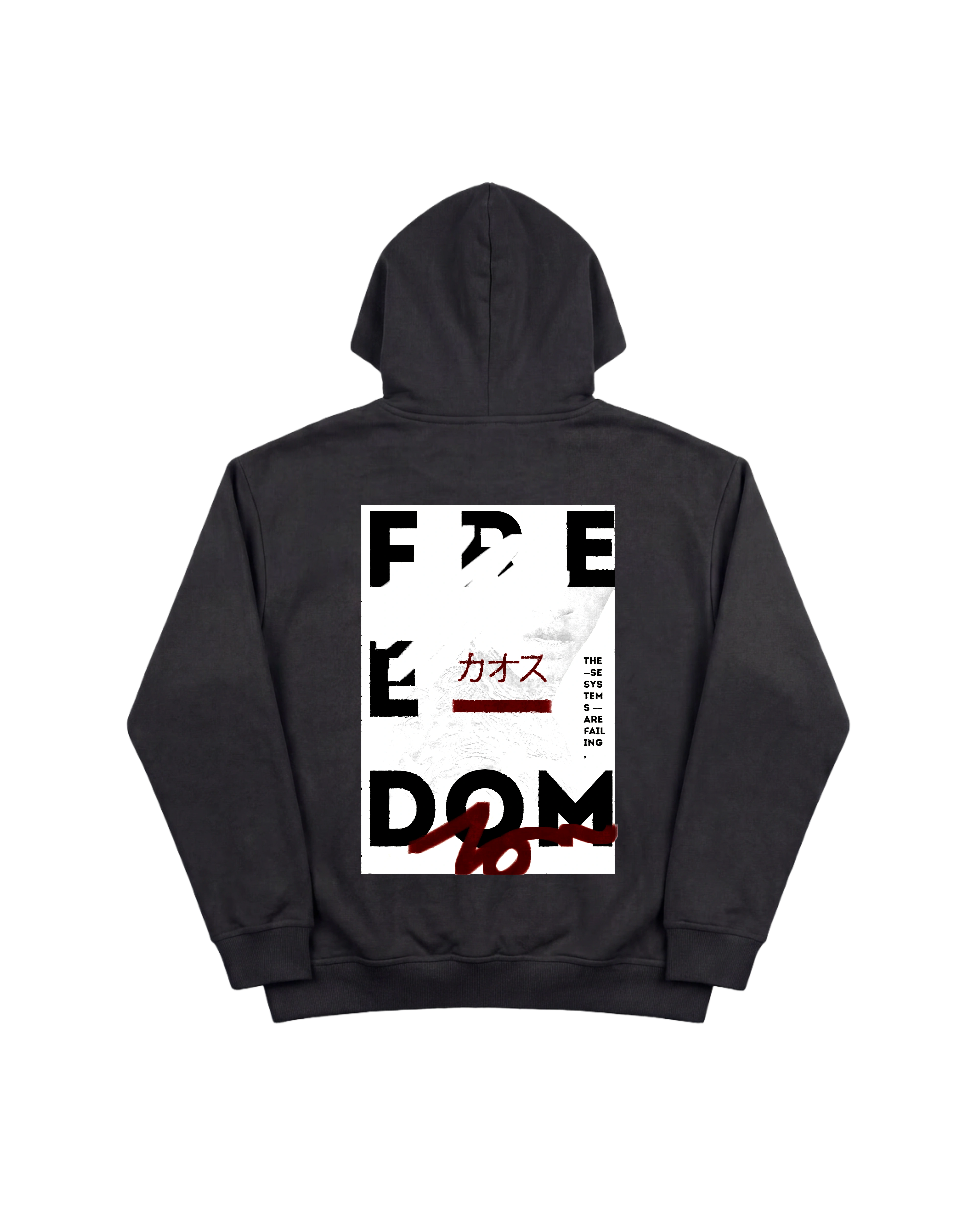 Free Dom Hoodie 410 Negro Cubica