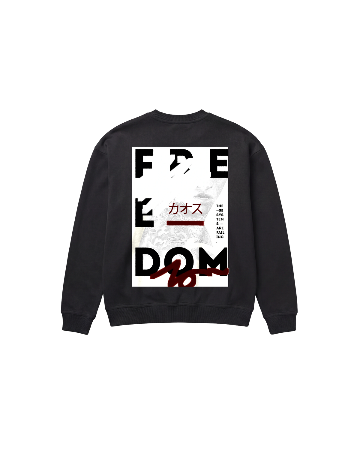 Free Dom Sweatshirt 410 Negro Cubica