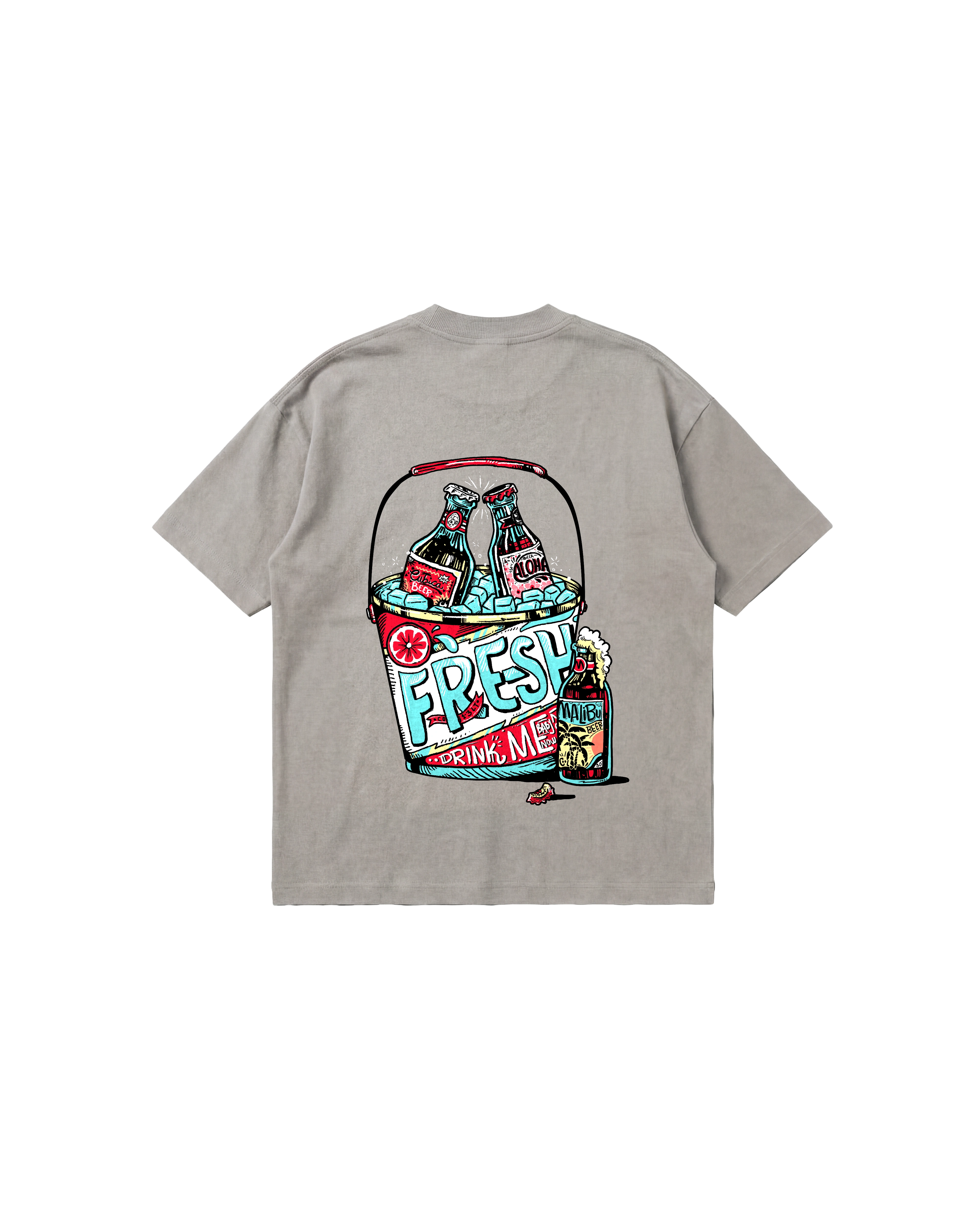 Fresh Drink Semi Oversize 250 Gris Cemento Cubica