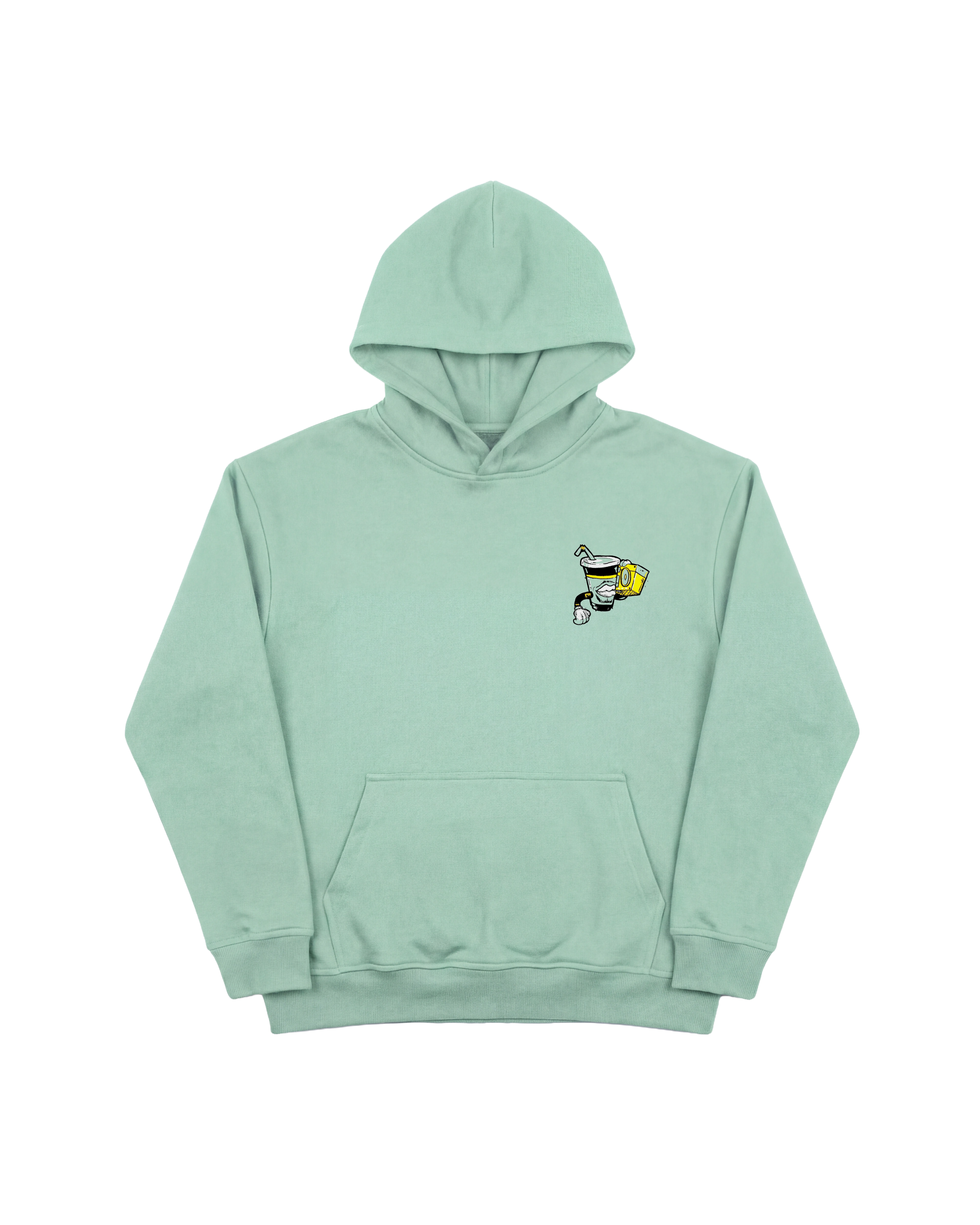 Glass Sound Hoodie 410 Verde Menta Cubica