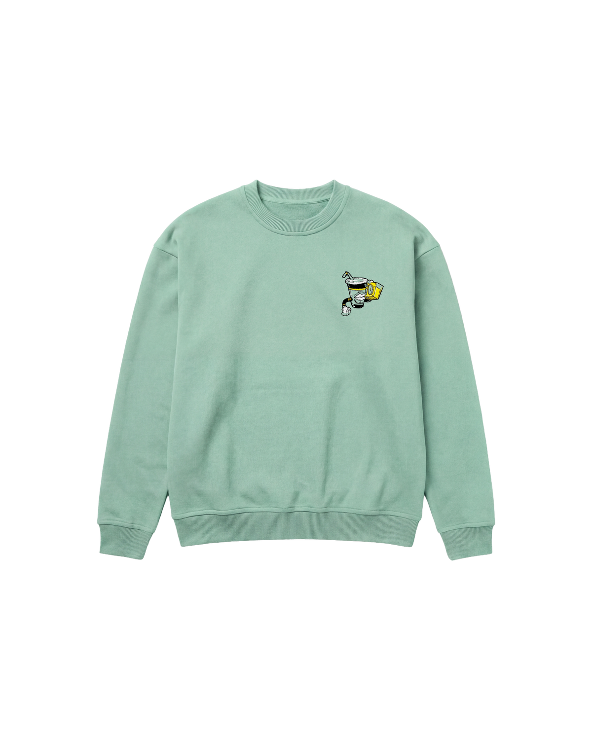 Glass Sound Sweatshirt 410 Verde Menta Cubica