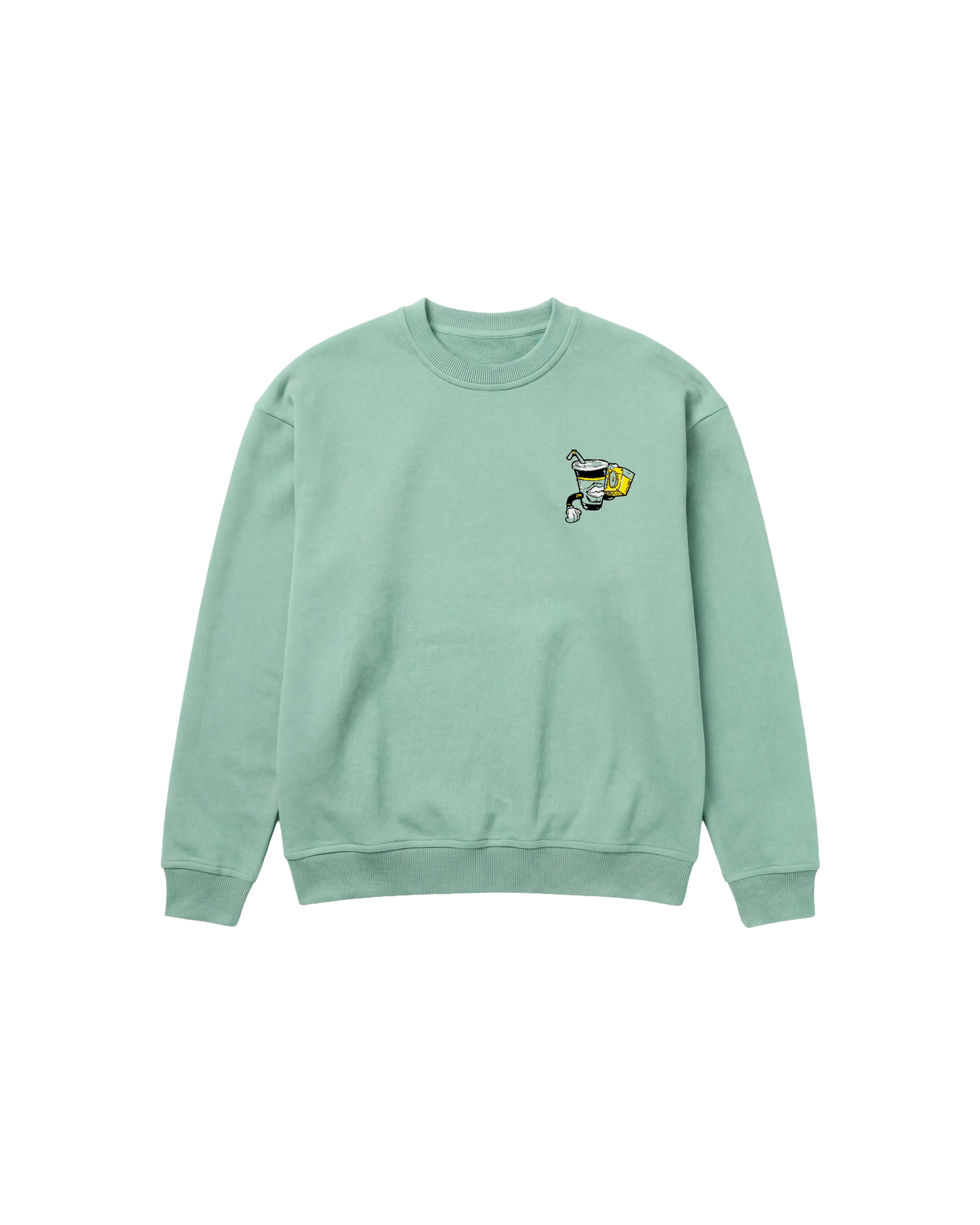 Glass Sound Sweatshirt 410 Verde Menta Cubica