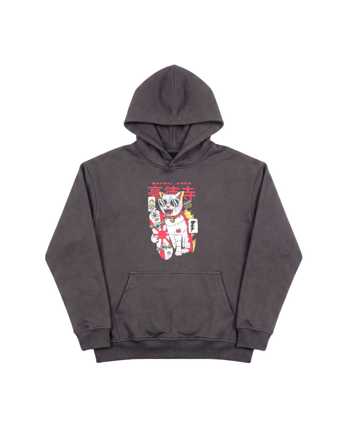 Good Lucky Hoodie 410 Gris Oscuro Cubica