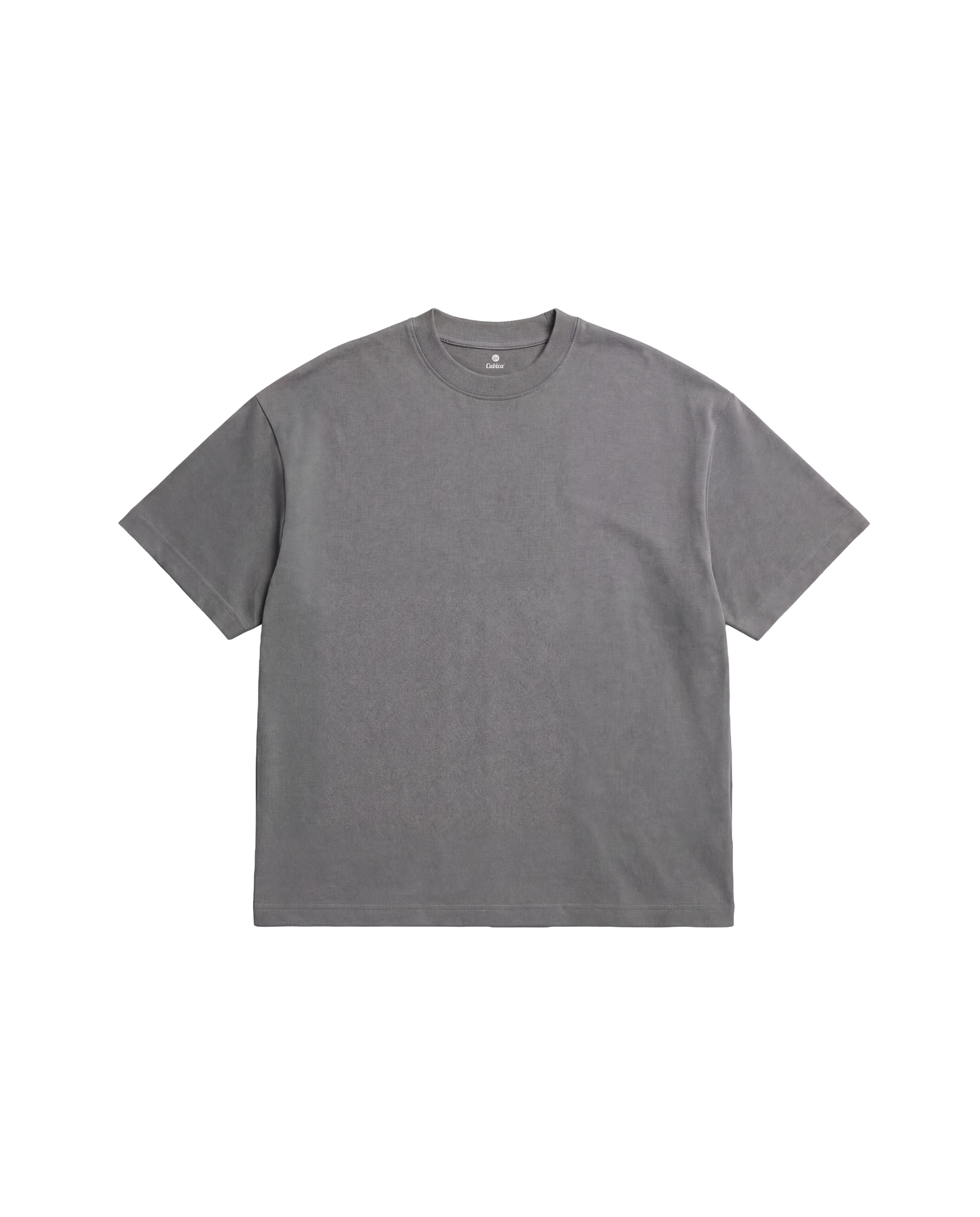 Playera Oversize Cubica Gris