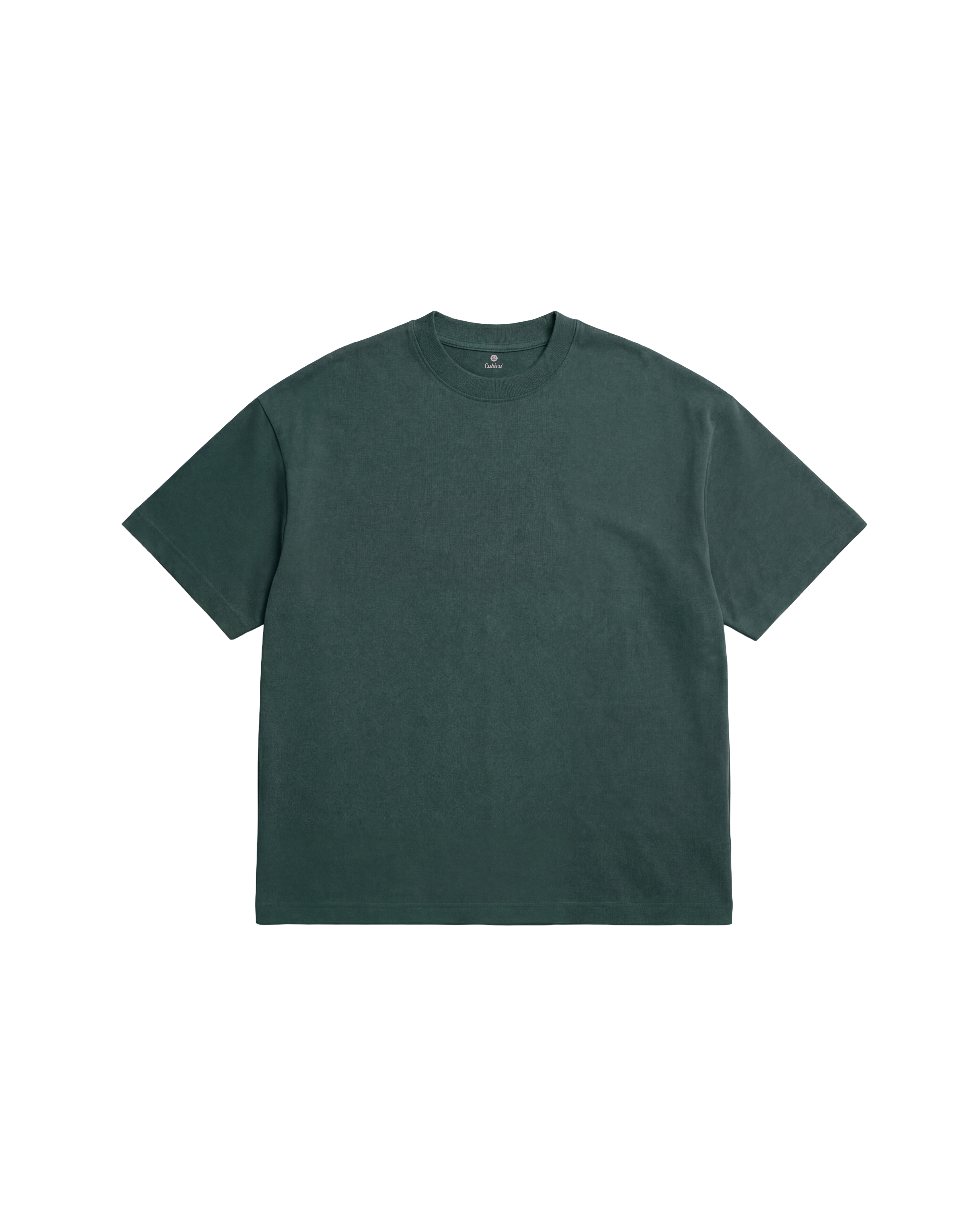 Playera Oversize Cubica Verde
