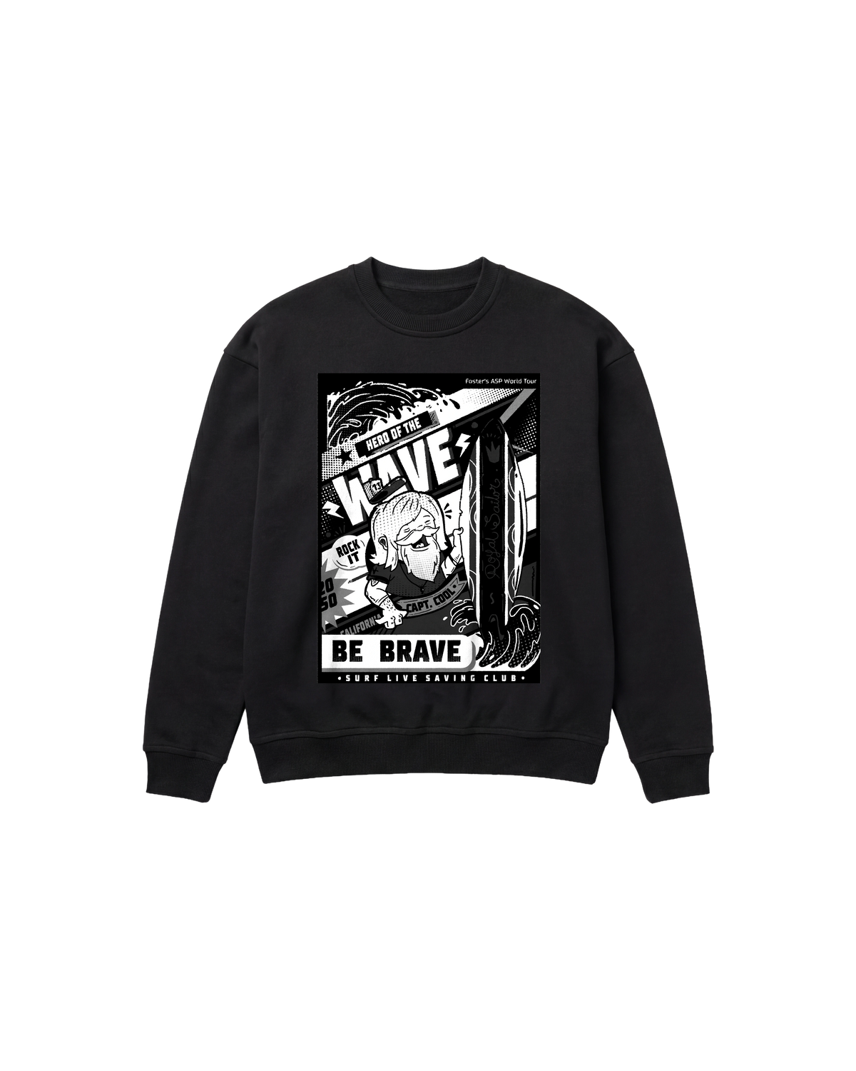 Hero Wave Sweatshirt 410 Negro Cubica