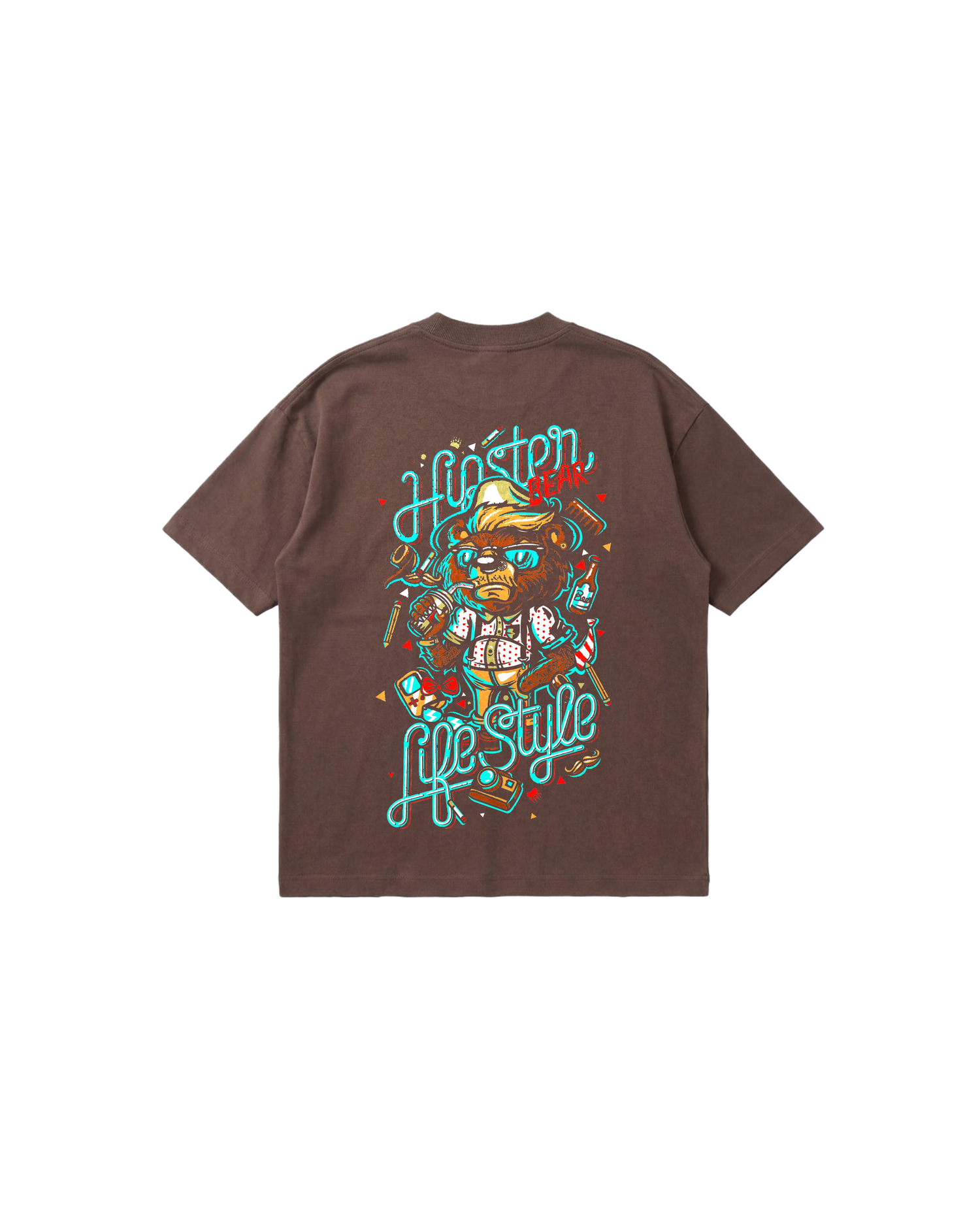 Hipster Bear Semi Oversize 250 Café Toffee Cubica