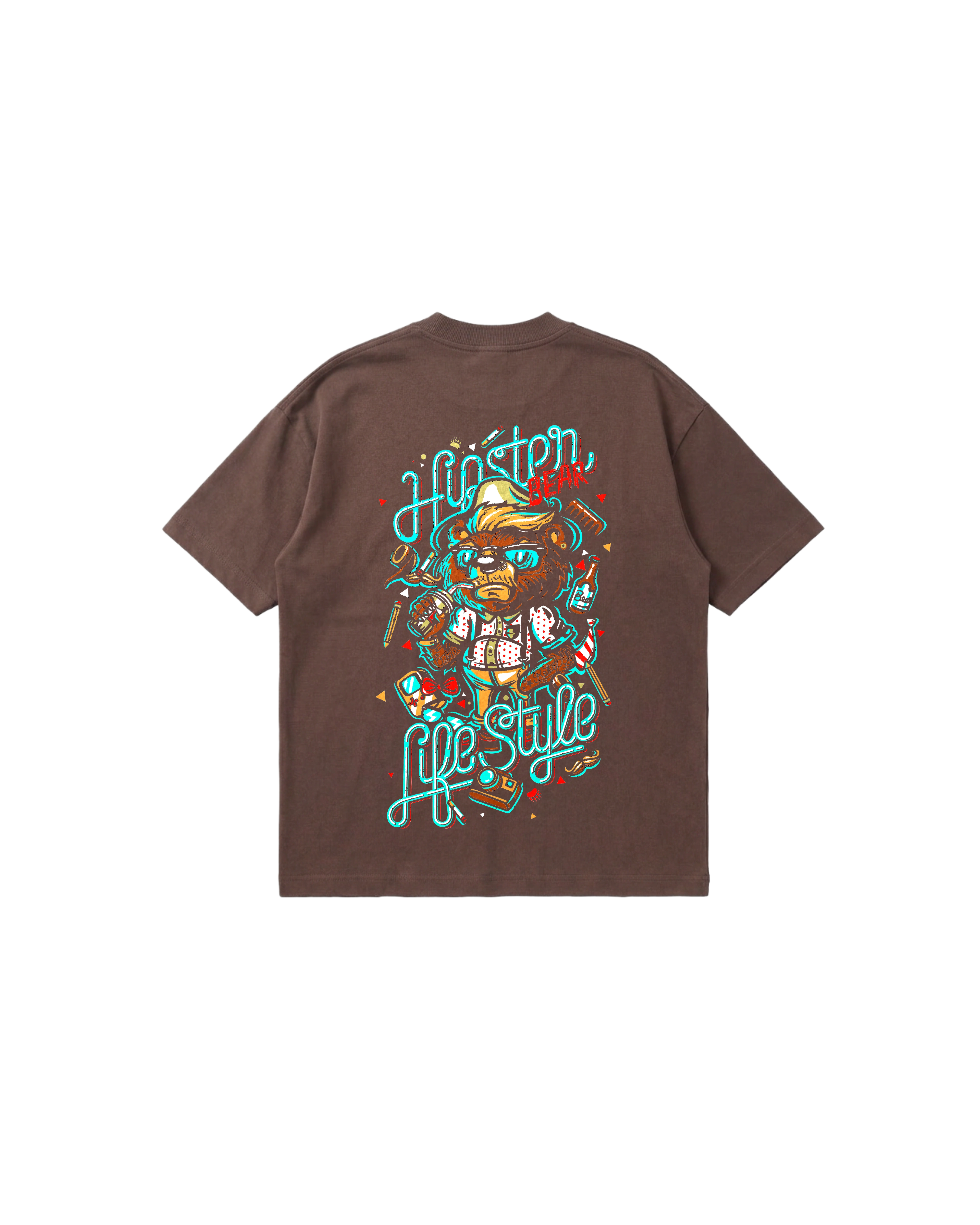 Hipster Bear Semi Oversize 250 Café Toffee Cubica