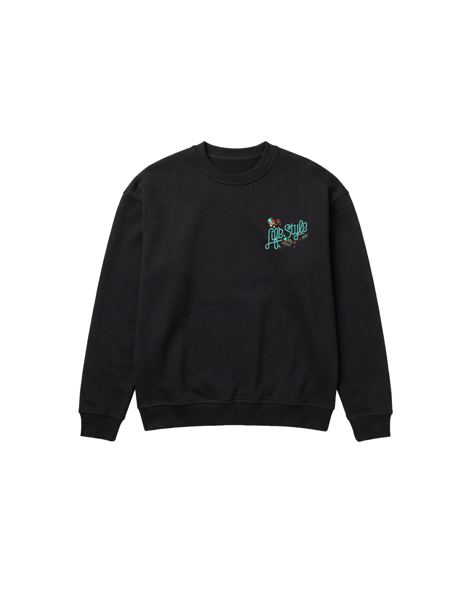 Hipster Bear Sweatshirt 410 Negro Cubica