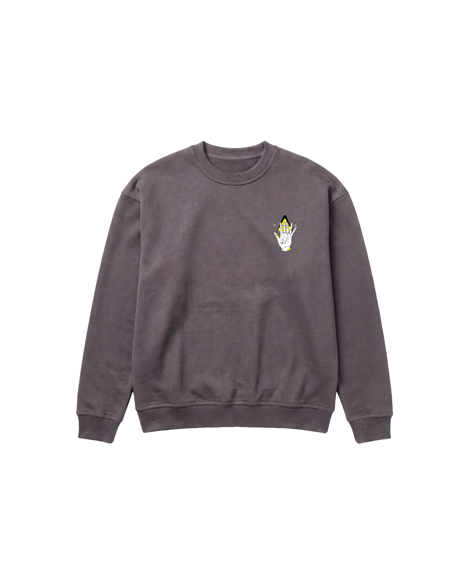 Ilumminati Hand Sweatshirt 410 Gris Oscuro Cubica