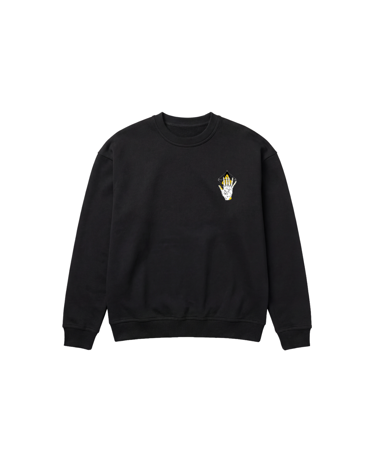 Ilumminati Hand Sweatshirt 410 Negro Cubica