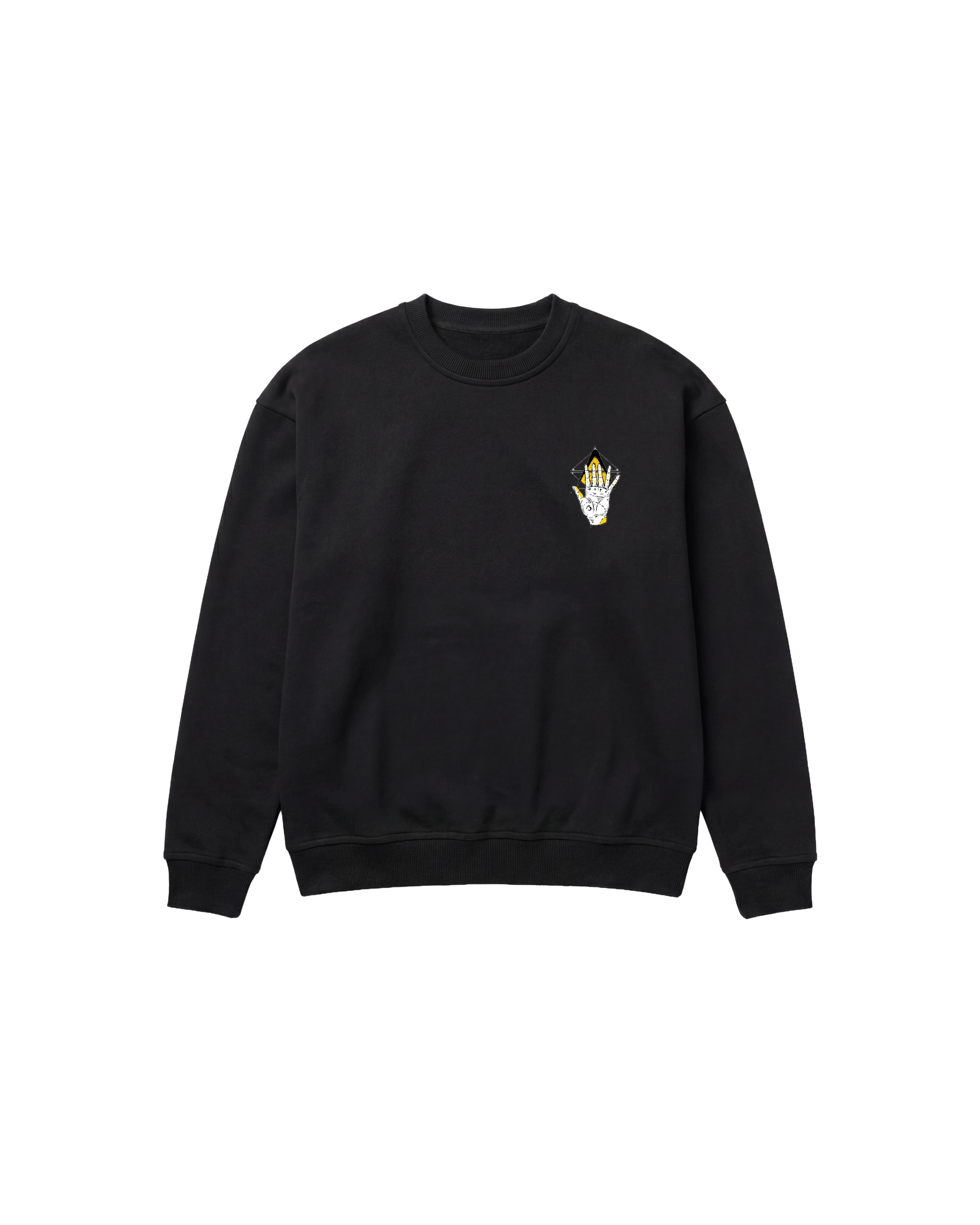Ilumminati Hand Sweatshirt 410 Negro Cubica