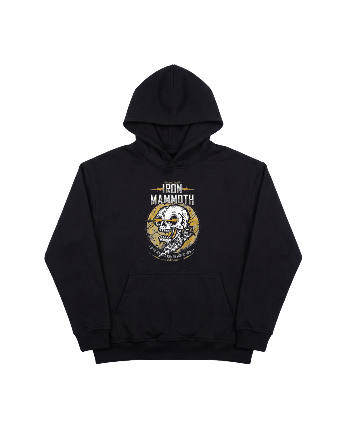 Iron Mammoth Hoodie 410 Negro Cubica