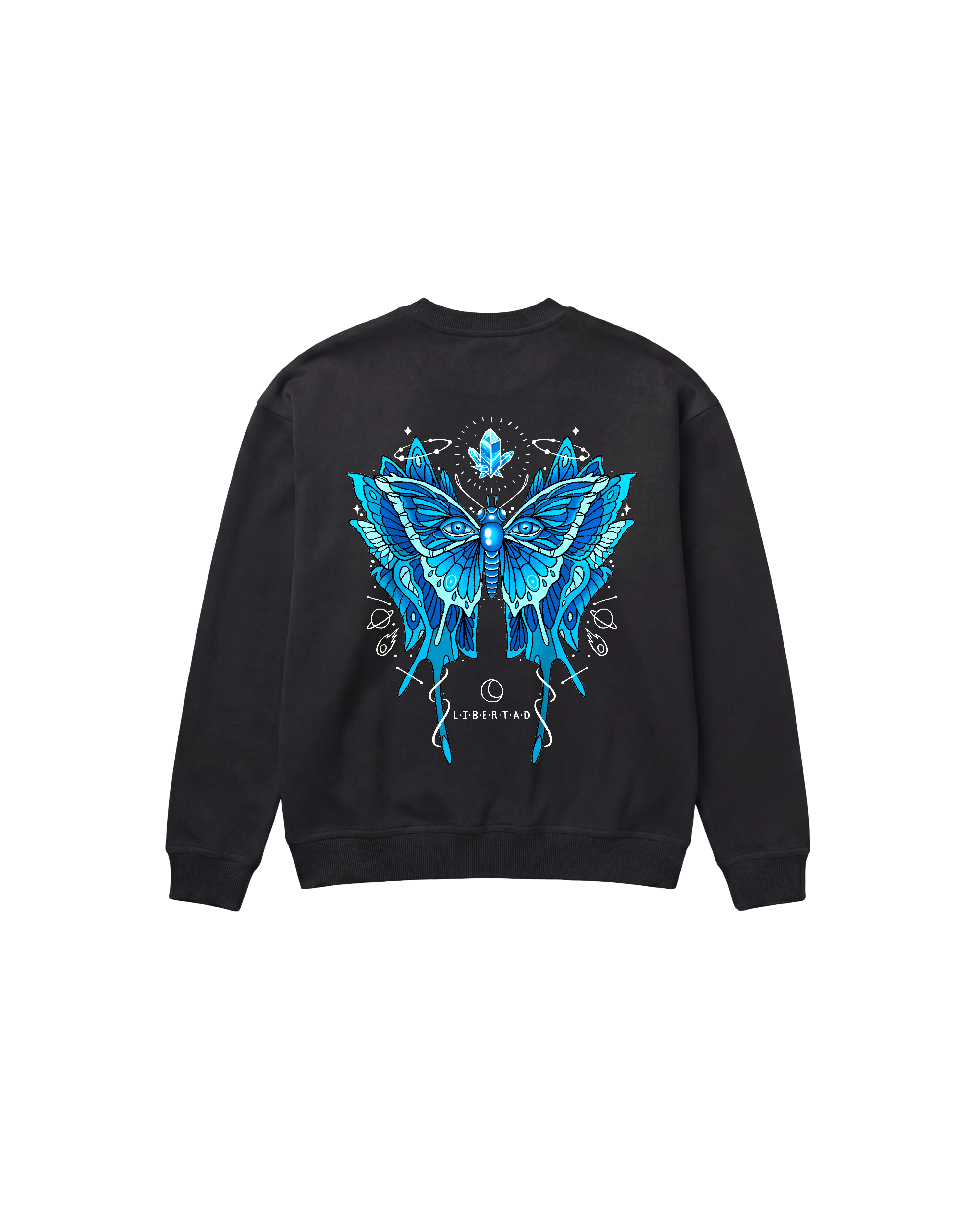 Libertad Mariposa Sweatshirt 410 Negro Cubica