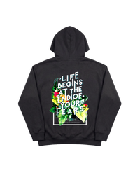 Life Begins Hoodie 410 Negro Cubica