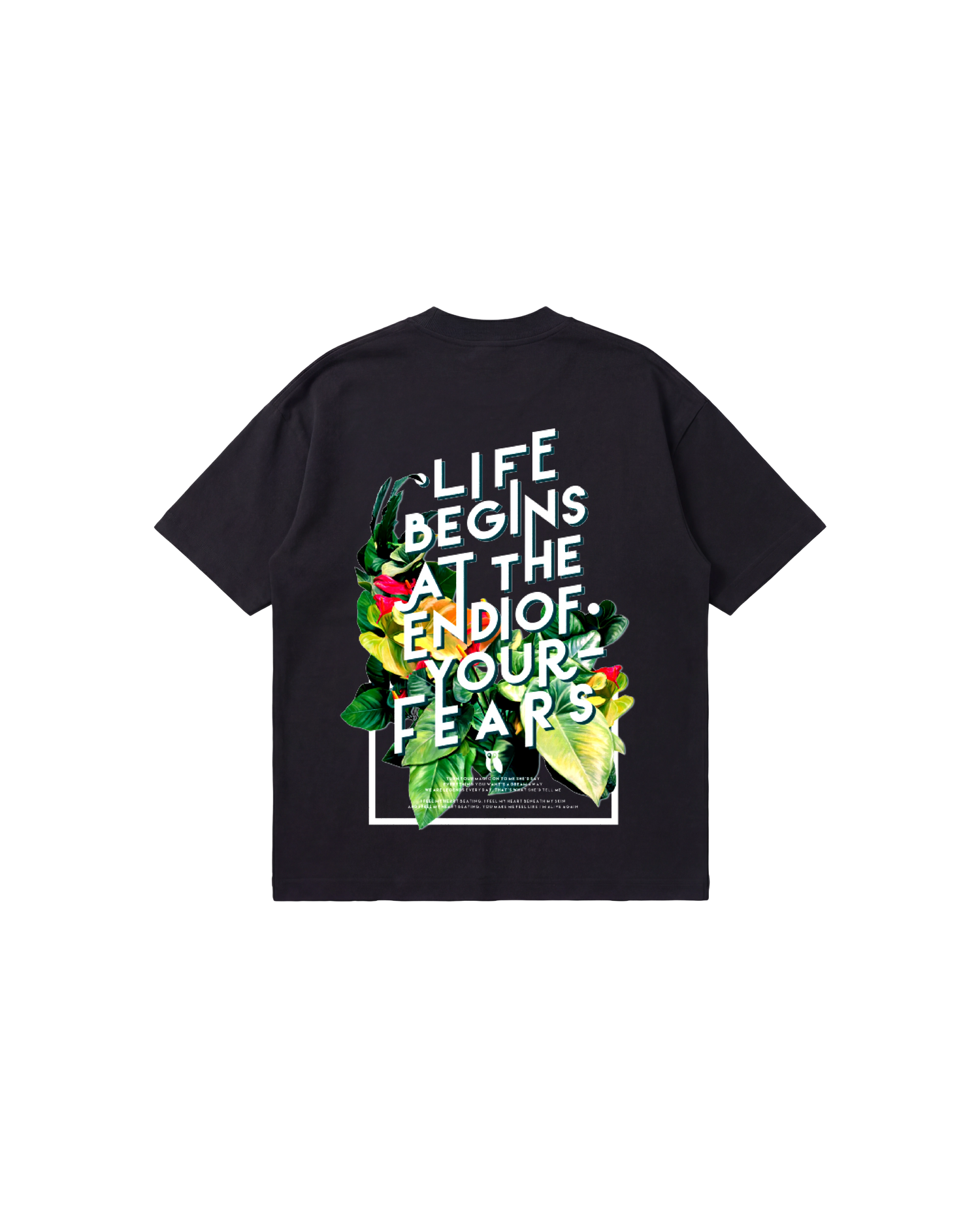 Life Begins Semi Oversize 250 Negro Cubica