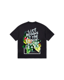 Life Begins Semi Oversize 310 Negro Cubica