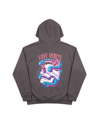 Love Hurts Hoodie 410 Gris Oscuro Cubica