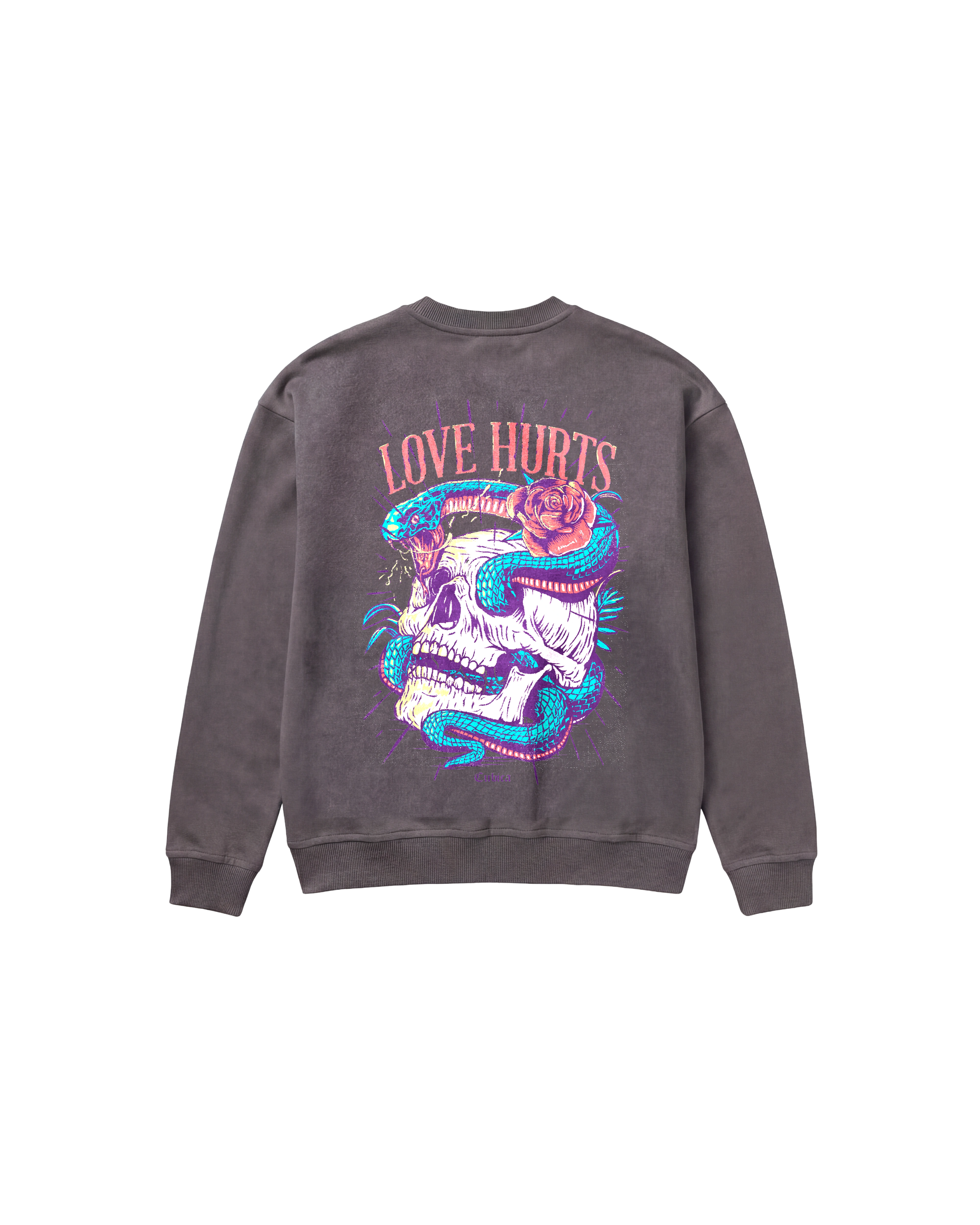 Love Hurts Sweatshirt 410 Gris Oscuro Cubica