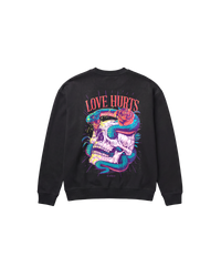 Love Hurts Sweatshirt 410 Negro Cubica