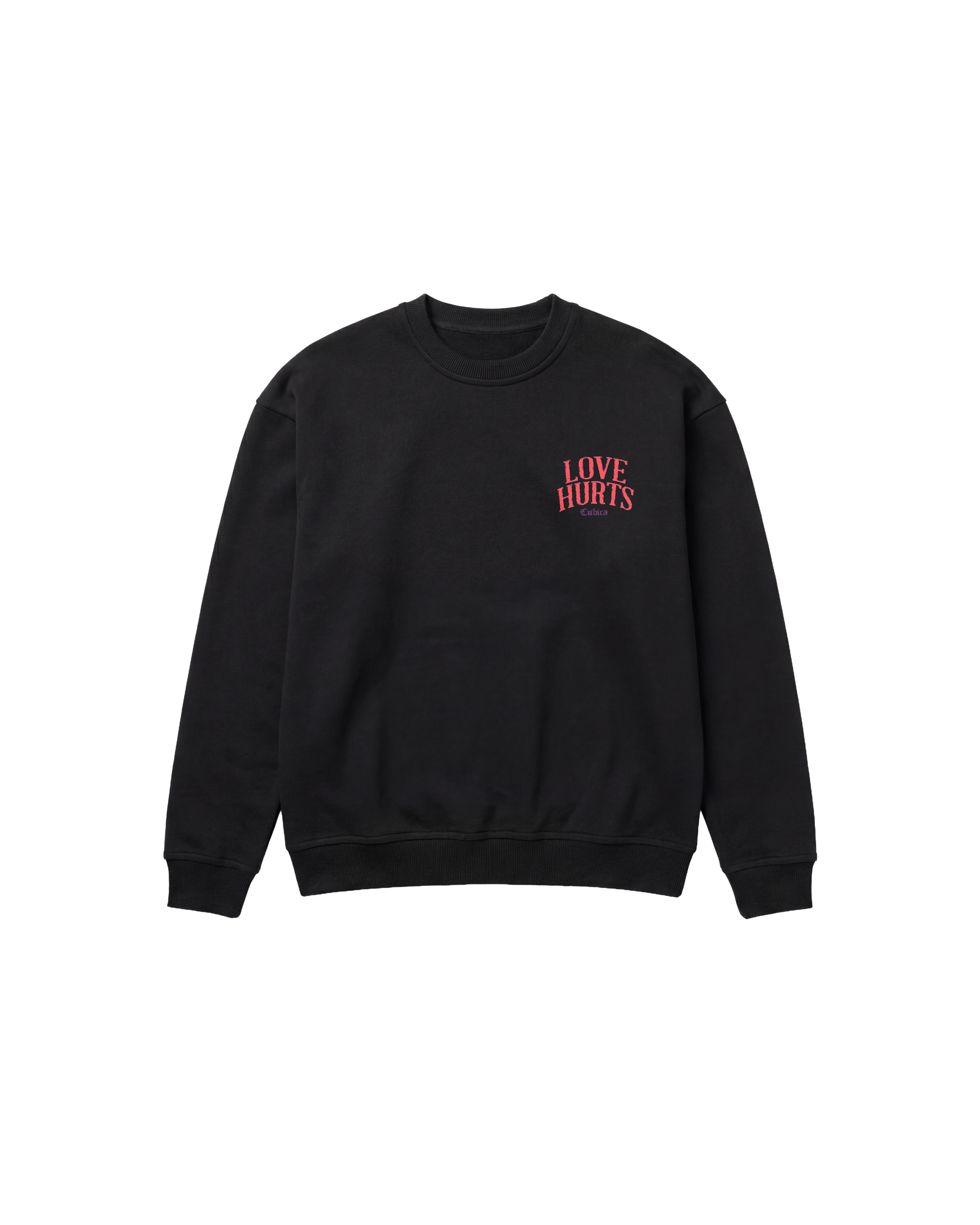 Love Hurts Sweatshirt 410 Negro Cubica