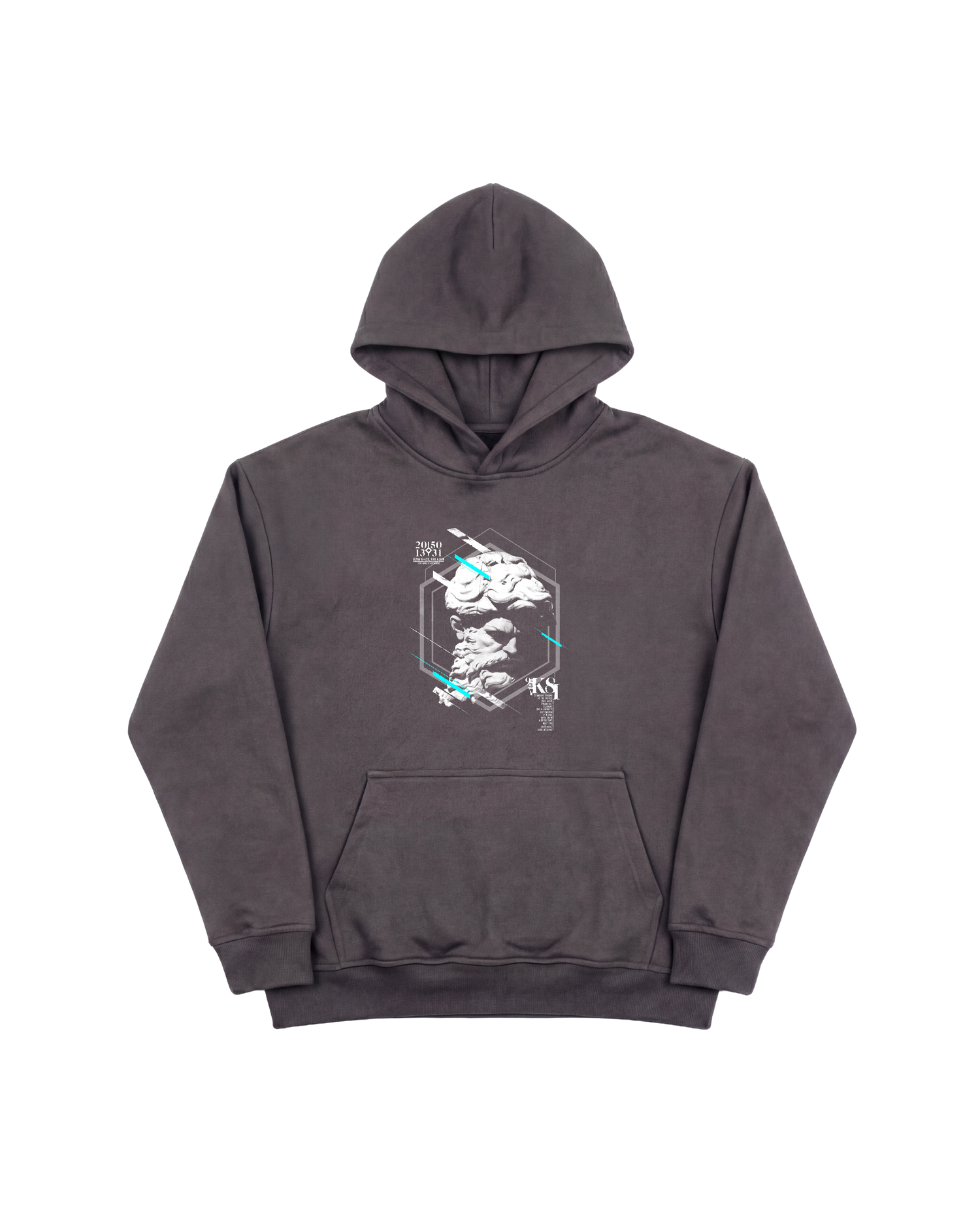 Miguel Angel Hoodie 410 Gris Oscuro Cubica