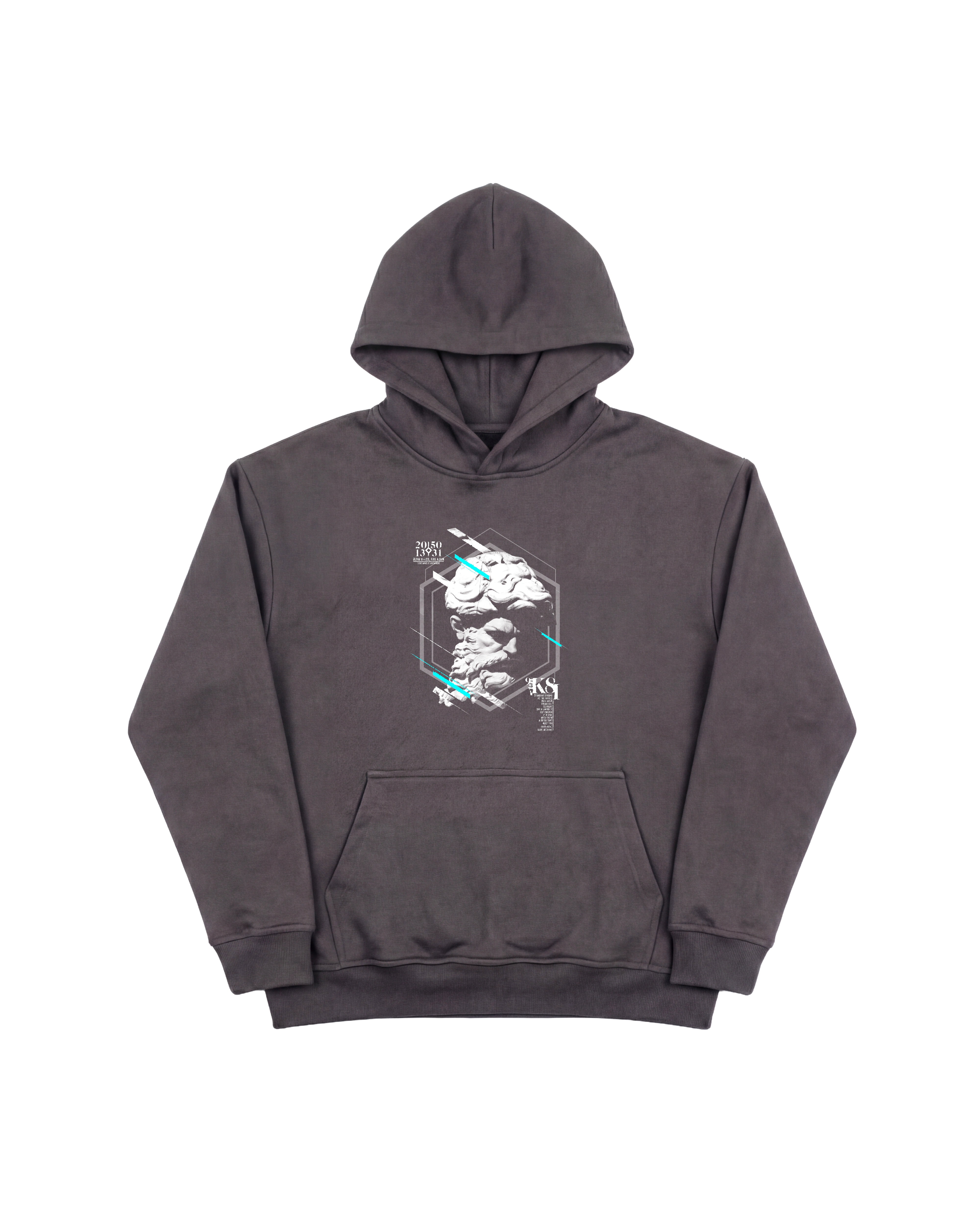 Miguel Angel Hoodie 410 Gris Oscuro Cubica