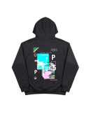 Music Paint Hoodie 410 Negro Cubica