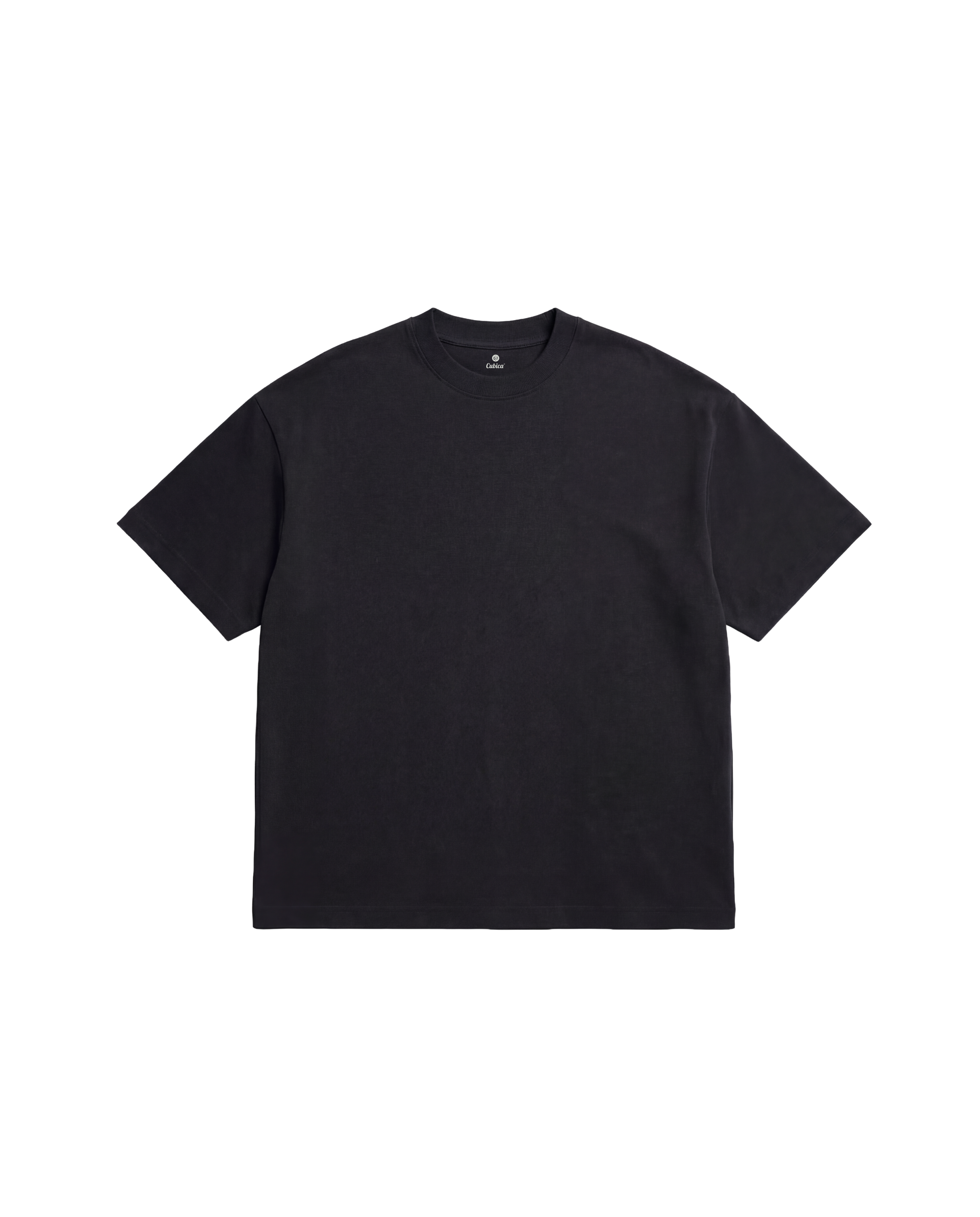 Playera Oversize Cubica Negro