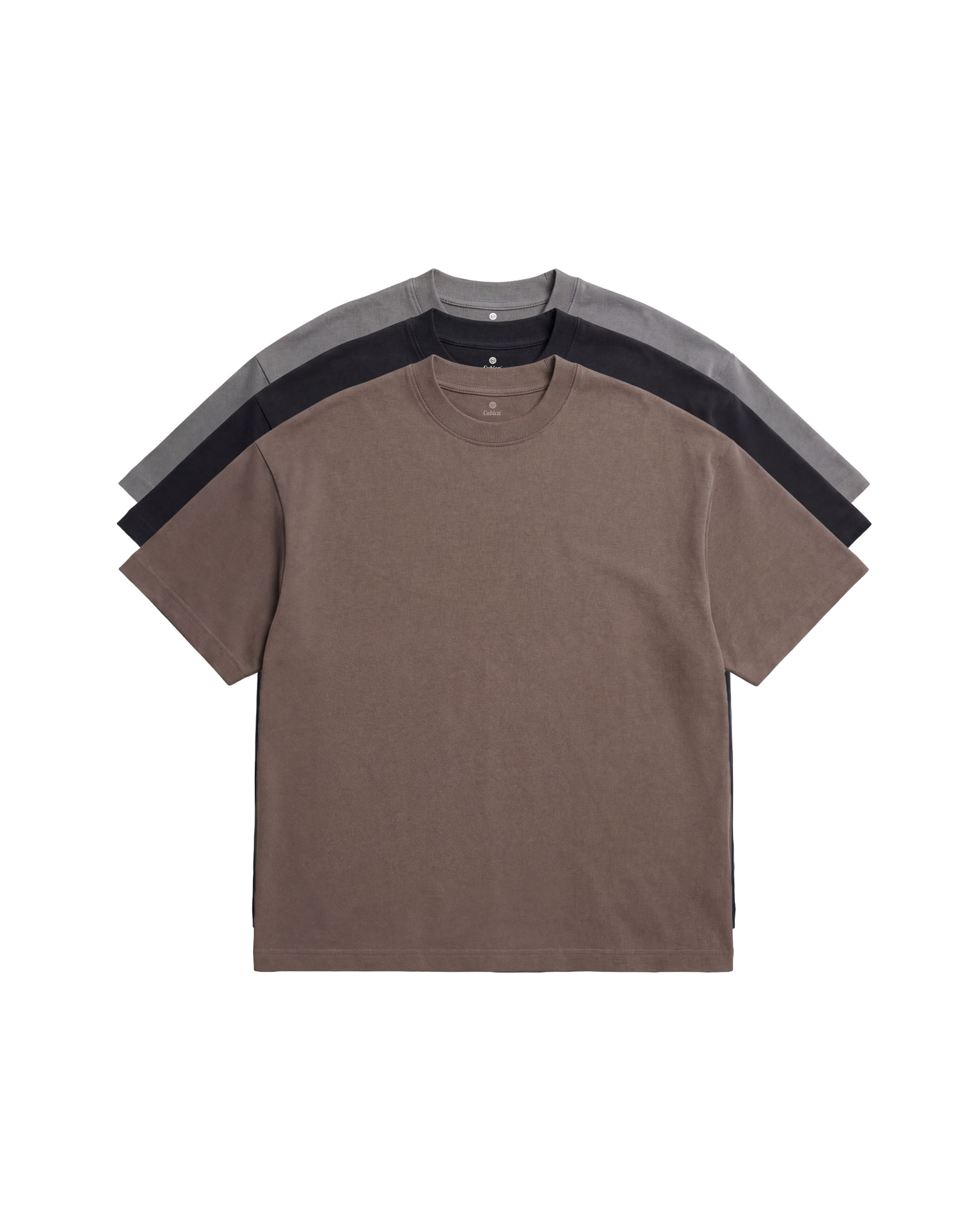Pack X3 Playera Oversize Fit Cubica