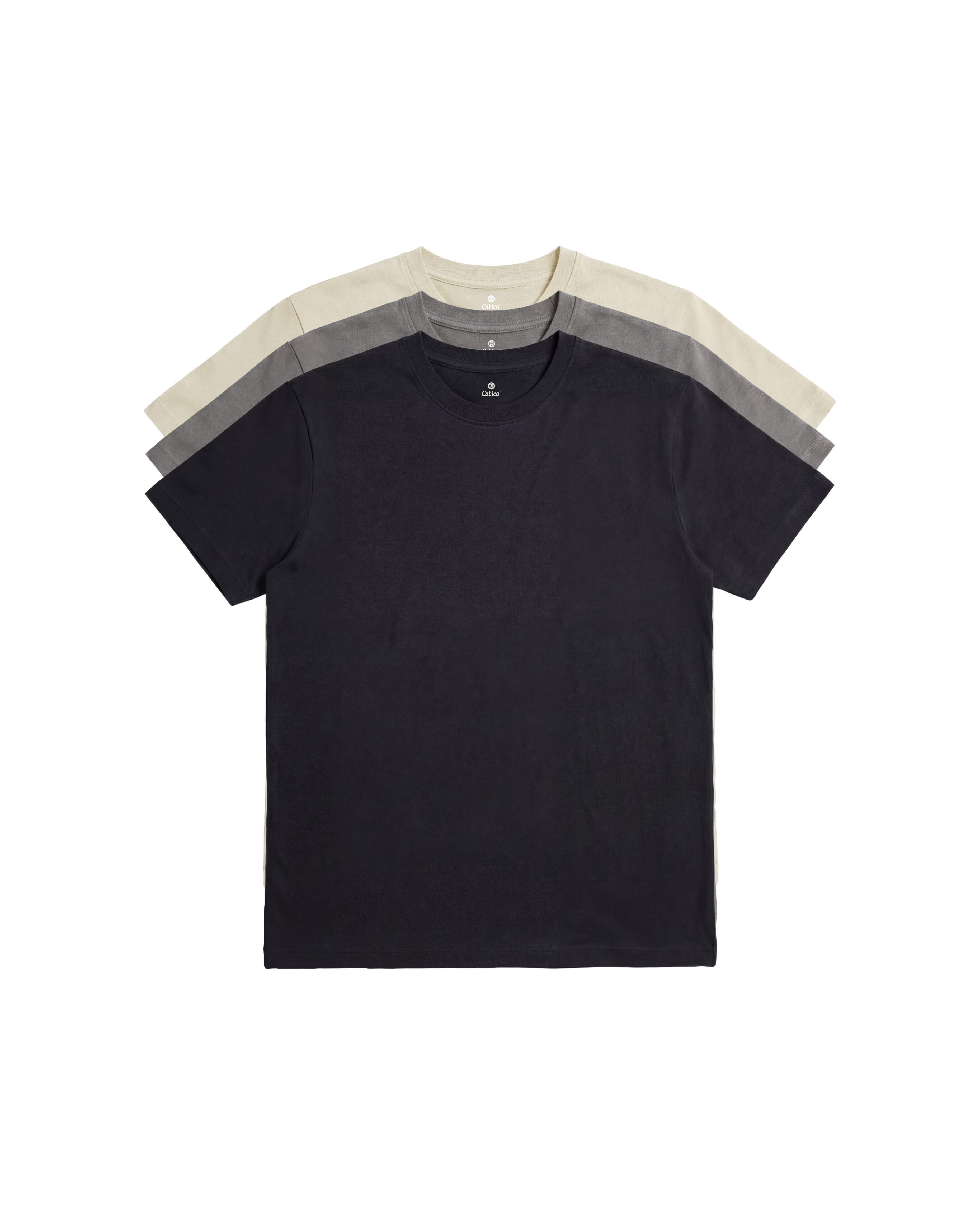 Pack X3 Playera Regular Fit Cubica