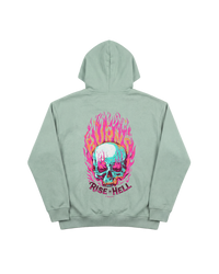 Rise Hell Hoodie 410 Verde Menta Cubica