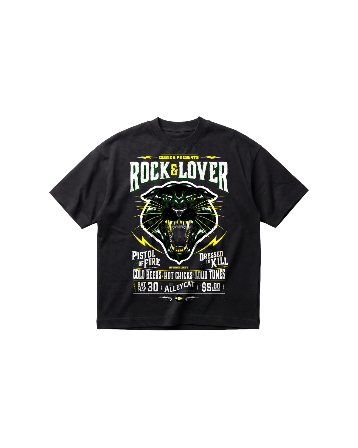 Rock Lover Semi Oversize 310 Negro Cubica
