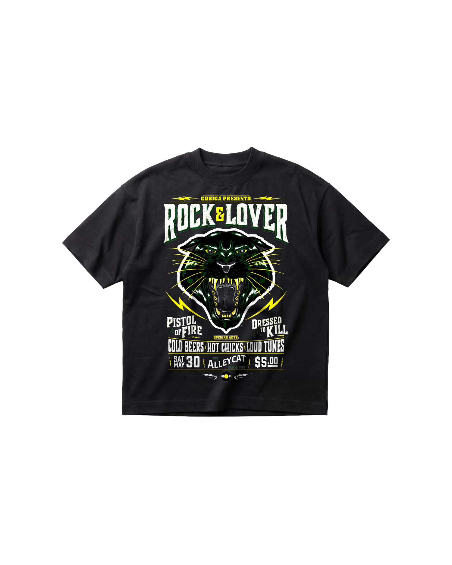 Rock Lover Semi Oversize 310 Negro Cubica