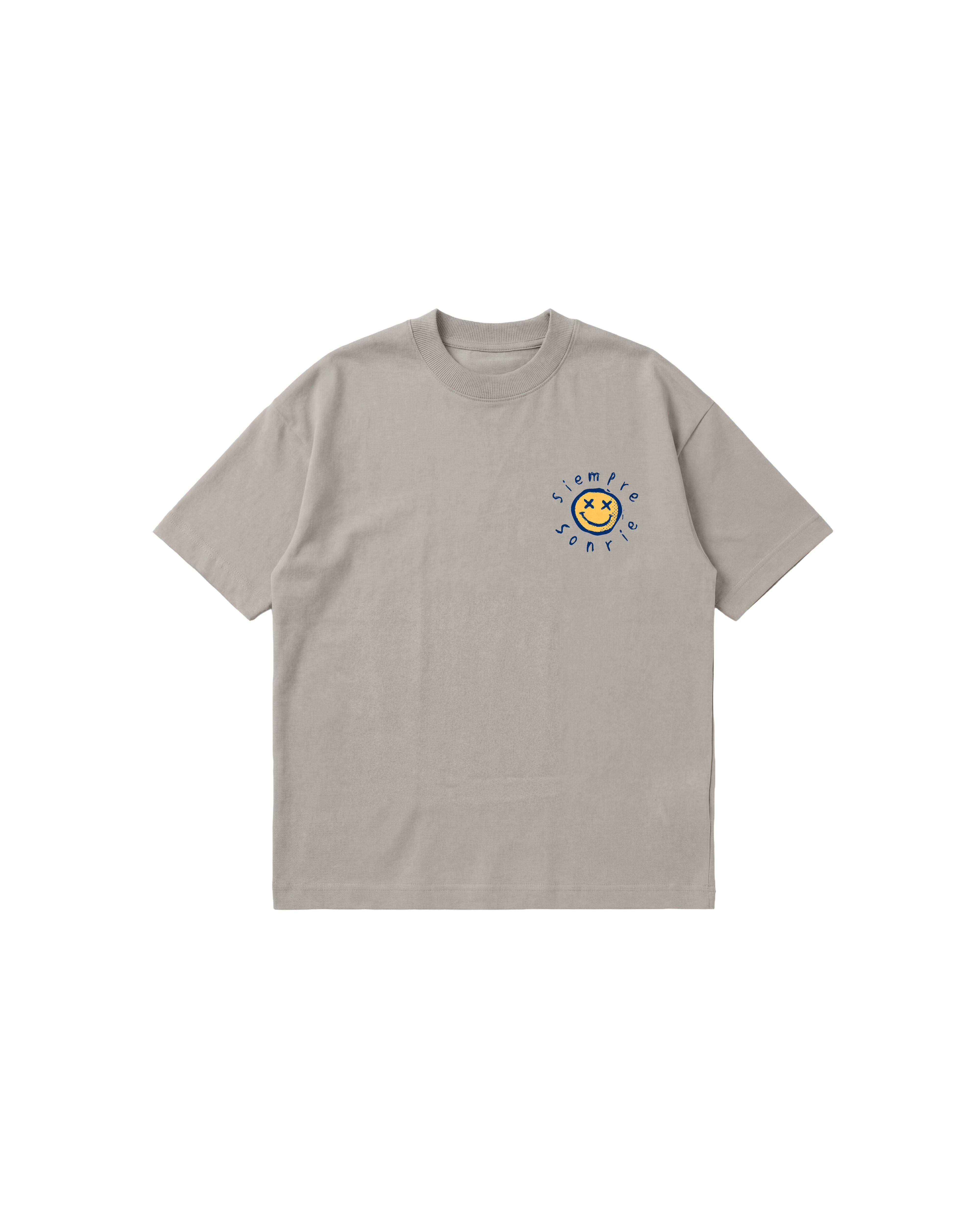 Siempre Sonrie Semi Oversize 250 Gris Cemento Cubica