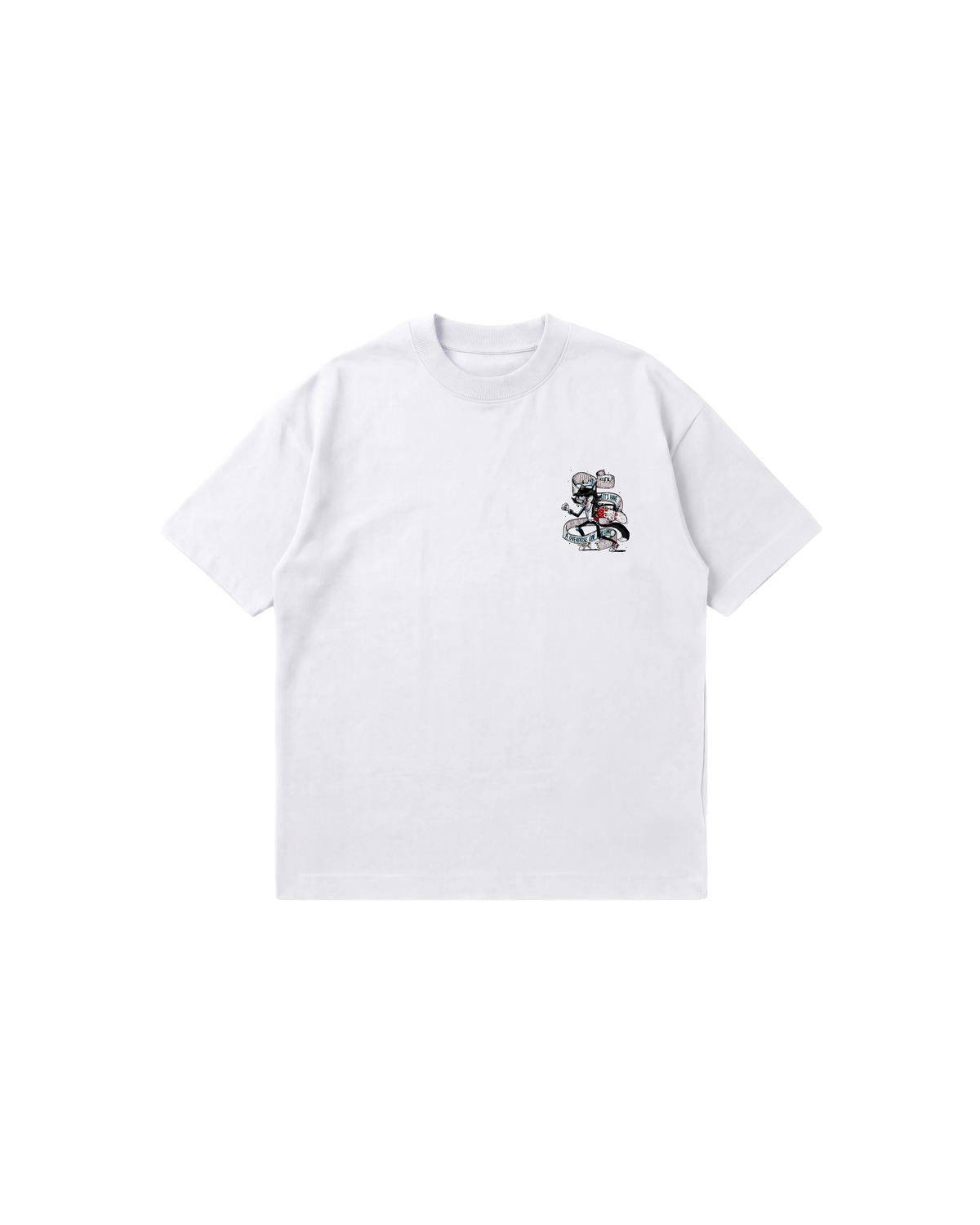 Skate Cat Semi Oversize 250 Blanco Cubica