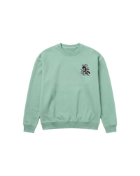 Skate Cat Sweatshirt 410 Verde Menta Cubica