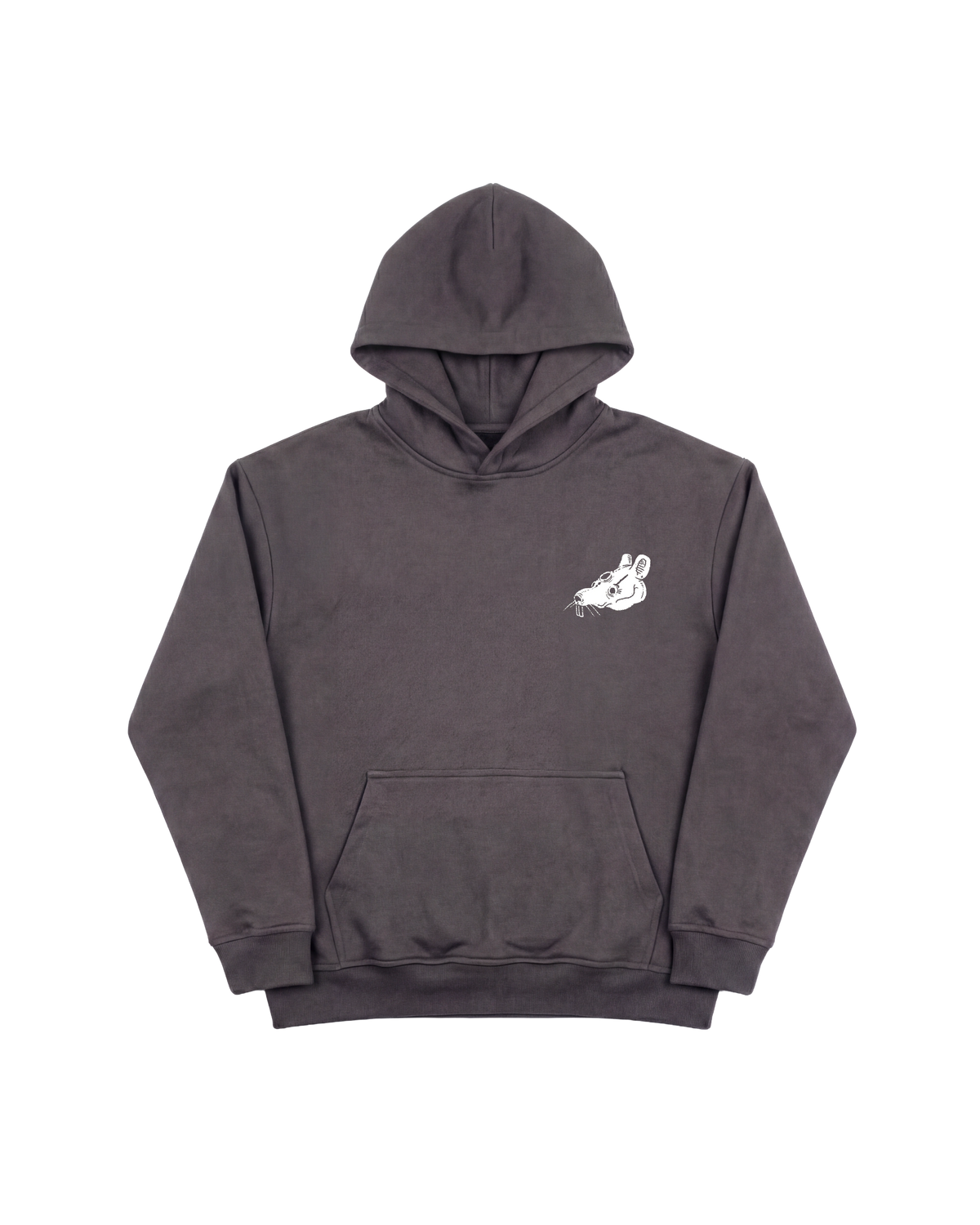 Skull Rabbit Hoodie 410 Gris Oscuro Cubica