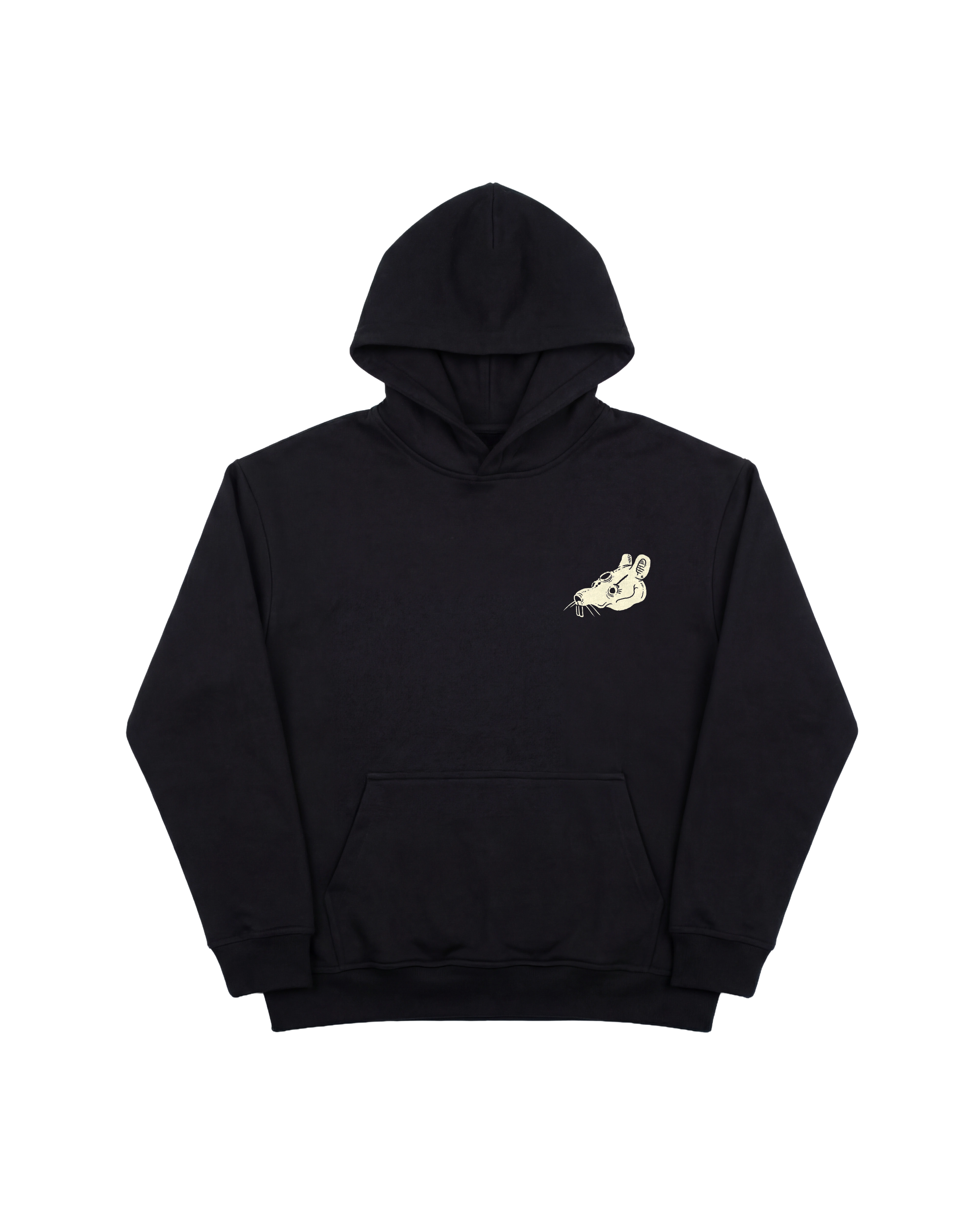 Skull Rabbit Hoodie 410 Negro Cubica