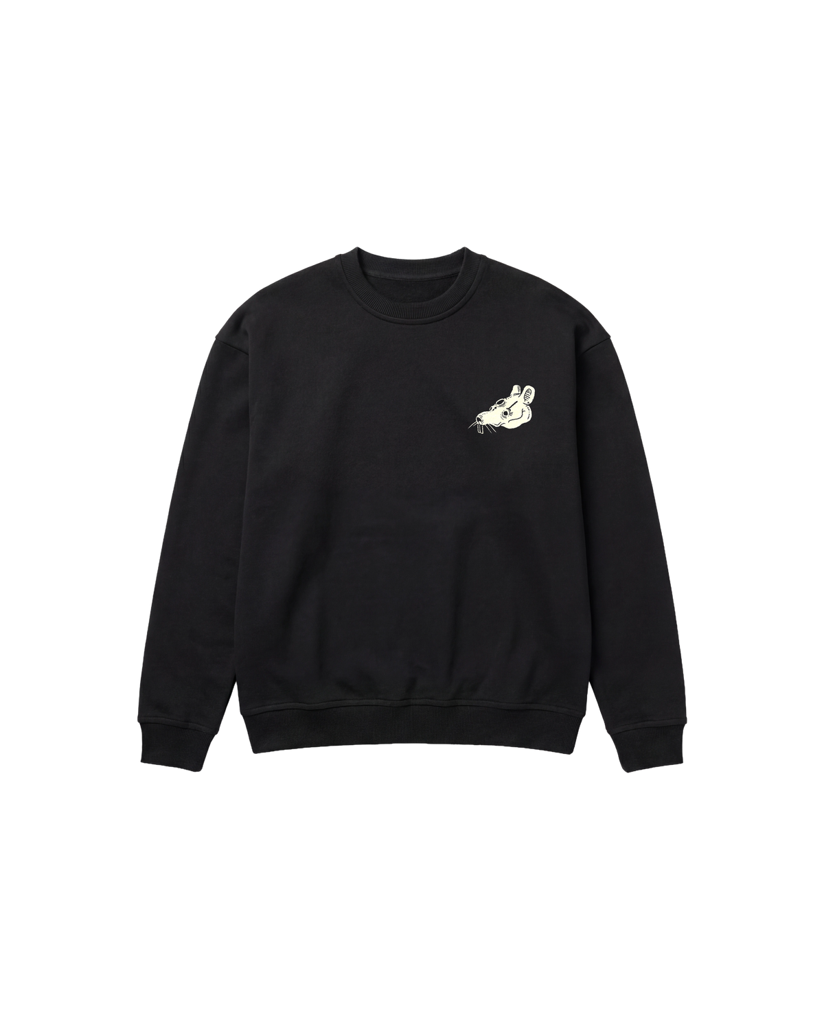 Skull Rabbit Sweatshirt 410 Negro Cubica