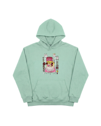 Surfer Beat Hoodie 410 Verde Menta Cubica