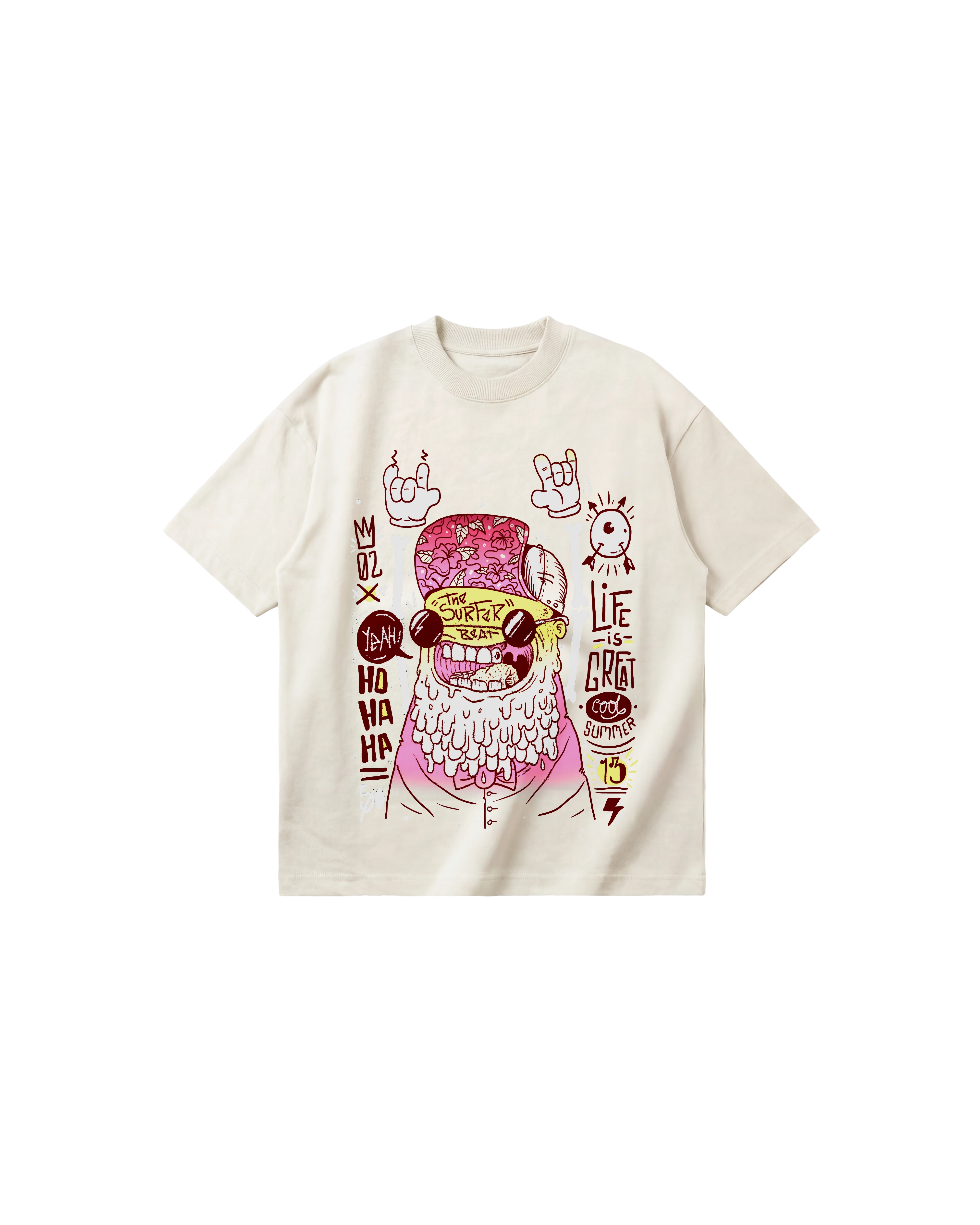 Surfer Beat Semi Oversize 250 Marfil Cubica
