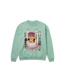 Surfer Beat Sweatshirt 410 Verde Menta Cubica