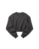 Sweatshirt Crop Top Cubica Gris