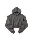 Hoodie Crop Top Cubica Gris