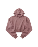 Hoodie Crop Top Cubica Oro Rosa