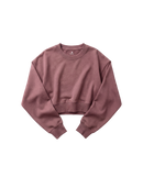 Sweatshirt Crop Top Cubica Oro Rosa