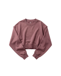 Sweatshirt Crop Top Cubica Oro Rosa